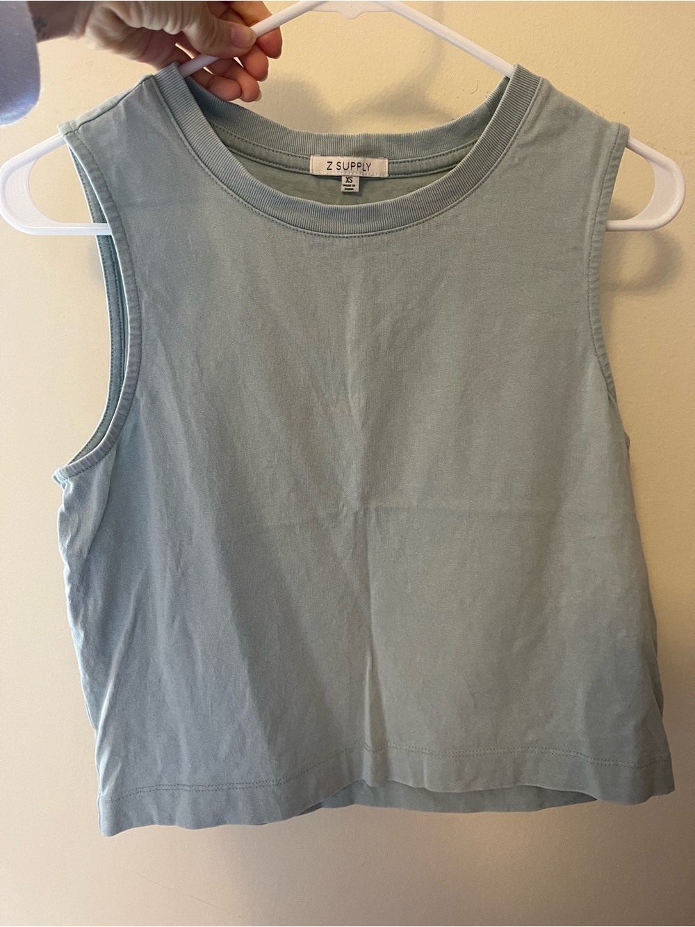 Z supply light green tank size XS